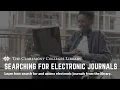 Searching for Electronic Journals