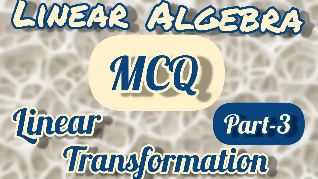 MCQ|Rank and Nullity||Linear Transformation||One One & Onto|CSIR NET