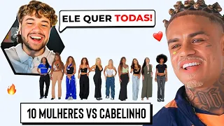 MC CABELINHO vs 10 MULHERES (ele quer todas?) - React Aqueles Caras