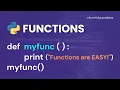 Python Functions Made EASY Python Functions Tutorial For Absolute BEGINNERS