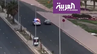 شاهد الشرطة الكويتية تلاحق مخالفي حظر التجول  شاهد الشرطة الكويتية تلاحق مخالفي حظر التجول