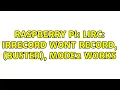Raspberry Pi LIRC irrecord wont record Buster mode2 works