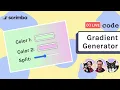 Live-code a JavaScript gradient generator with us HTML CSS JavaScript