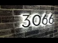 Illuminate Your Home Selegna Solar Backlit House Numbers