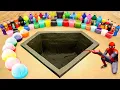 Download Lagu How to make Diamond pit with Cement, Giant Coca Cola, Balloons Orbeez, Mtn Dew, 7up, Fanta vs Mentos