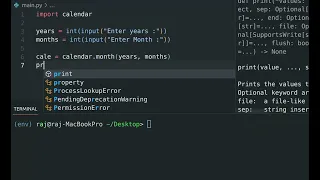 Python Calendar Code Tutorial - Display Month Calendar in Python