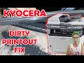 KYOCERA DRUM CLEANING HOW TO CLEAN TONER DRUM KYOCERA FS-1135MFP KYOCERA DIRTY PRINT