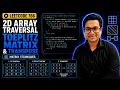 2D Array Traversal Toeplitz Matrix Transpose LeetCode 766 Day 16 100 Days of DSA with JAVA