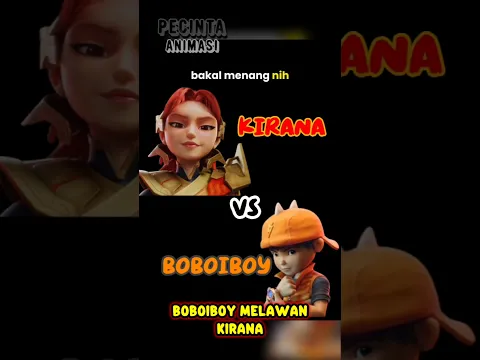 BOBOIBOY MELAWAN KIRANA SIAPA MENANG #shorts #boboiboy #videoviral #upinipin