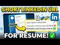How to Short LinkedIn URL for Resume