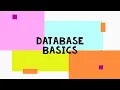 1 Database Basics Understanding Definitions Tables Fields and Records with Primary Key