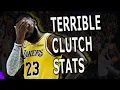 LEBRON JAMES CLUTCH STATS AS A LAKER ARE HORRIBLE