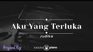 aku yang terluka judika karaoke piano original key 