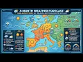 3-Month Weather Forecast June August 2026 UK Ireland Western Europe Outlook
