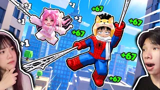 +1 Đu Tơ Làm Người Nhện Giải Cứu Thế Giới 😎 Ngáo Và Kemy +1 Web Swing Escape Roblox 🕷️