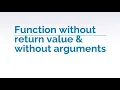 Function without return value and without arguments-C Programming-Tamil