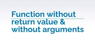 Function without return value and without arguments-C Programming-Tamil