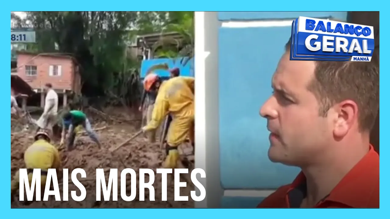 Sobe para 48 o número de mortos após chuva no litoral paulista