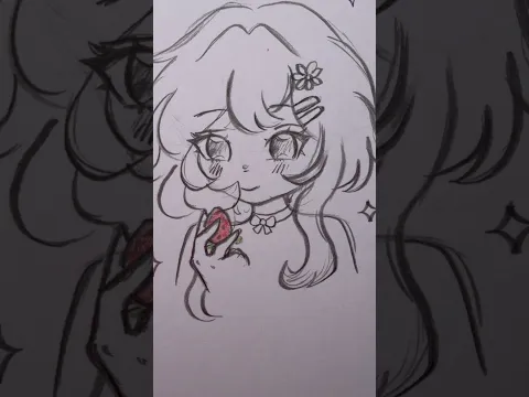 Fresitas 🍓 #drawing #dibujos #sketch #cute