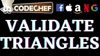 Valid Triangles CodeChef Beginners Problems Python