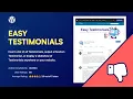 Bad Reviews Bugs No Refunds - Easy Testimonials WordPress Plugin