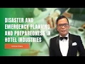 Disaster and Emergency Planning and Preparedness in Hotel Industries by Dino Leonandri Youtube