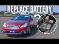How to EASILY Replace the Battery - Subaru Outback 2009-2014