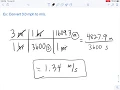 How to convert mph to