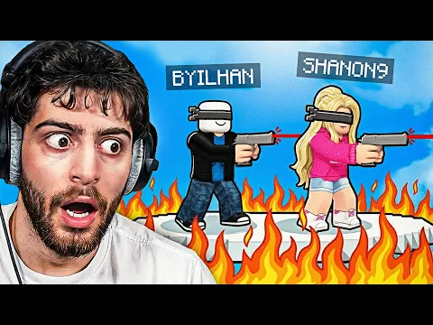 Video Thumbnail: JE DOIS TIRER À L'AVEUGLE POUR GAGNER 💀😭 (je découvre Roblox BLIND SHOT)