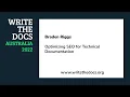 Braden Riggs - Optimizing SEO for Technical Documentation