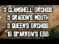 5 Clamshell Orchids 5 Dragon Mouth 5 Queen s 10 Sparrow Eggs LOCATIONS RED DEAD REDEMPTION 2