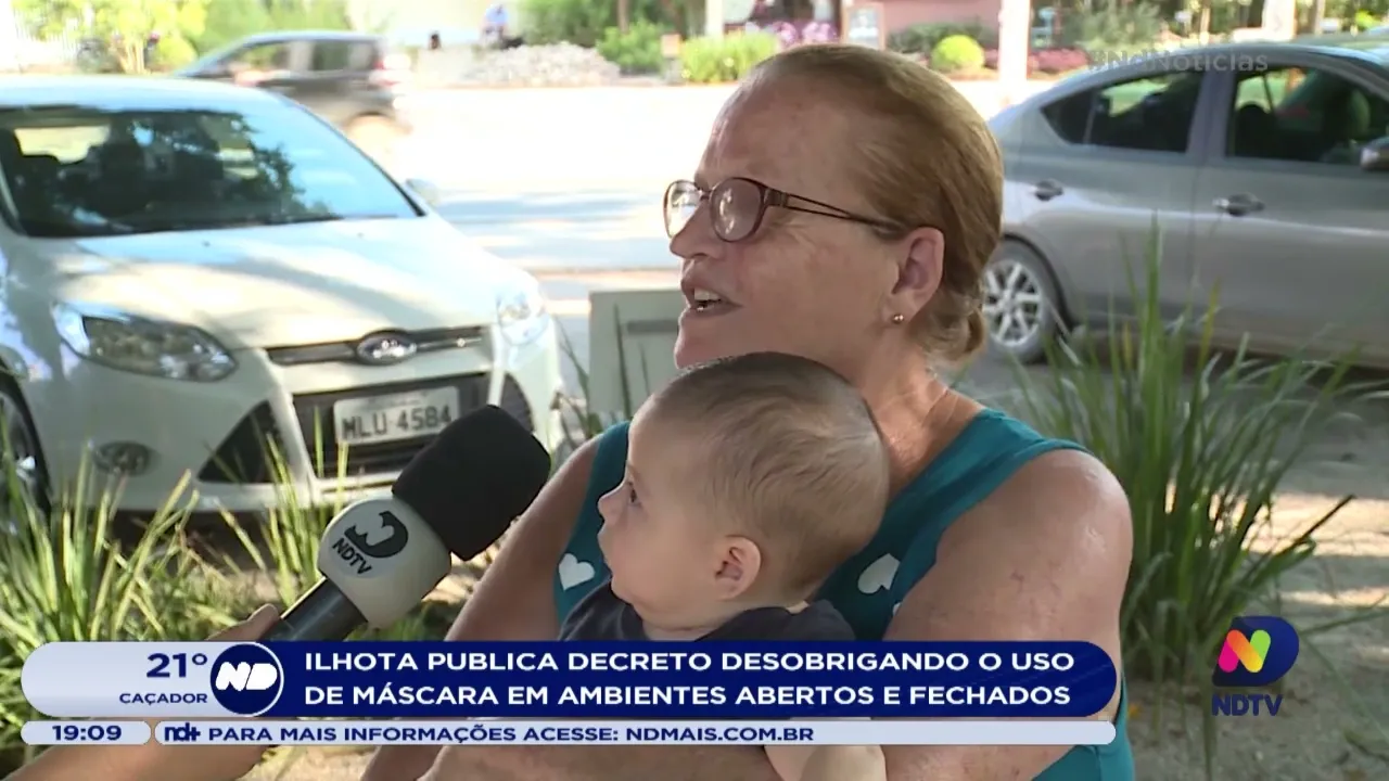 Ilhota publica decreto desobrigando o uso de máscara em ambientes abertos e fechados