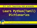 Learn Python in Tamil 08 Python Dictionaries Explained Key-Value Pair Basics