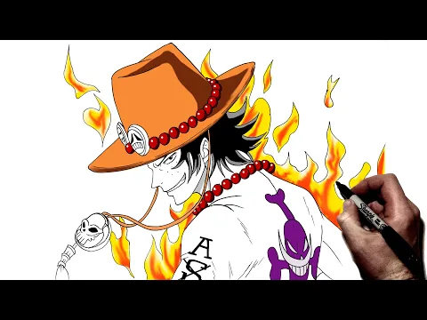 Download MP3 How To Draw Ace | Step By Step | One Piece