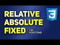 CSS Positions Explained Relative Absolute Fixed Sticky CSS Positions Learn CSS