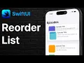 SwiftUI - Reorder a List 2 Ways