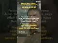 Lagu Hasil kerja keras tulus ikhlas dan jujur yang Allah SWT