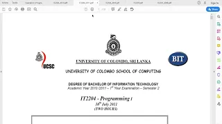 BIT-Sem-1 Programming-Java Lesson-4 Operators Part-2