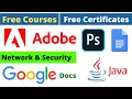 Udemy Free Certificate Courses Adobe Photoshop Google Docs Network Security Java Online Classes