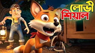 The greed of the fox and the wisdom of the monkey | Bangla Cartoon | Moral story | DhaDha Toon