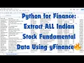 Automate Indian Stock Data Retrieval in Python and Yahoo Finance