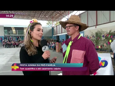 Festa junina da Pró-família: tem quadrilha e até casamento caipira