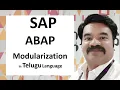 SAP ABAP Modularization in Telugu Language