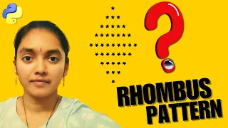 Logic Building - Rhombus pattern Patterns in Python Easy Way to Solve Rhombus Pattern