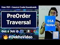Preorder Traversal in a Binary Tree With C Code