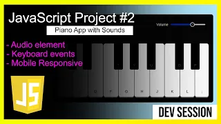 How to make Piano Web App with Vanilla JavaScript Javascript Project