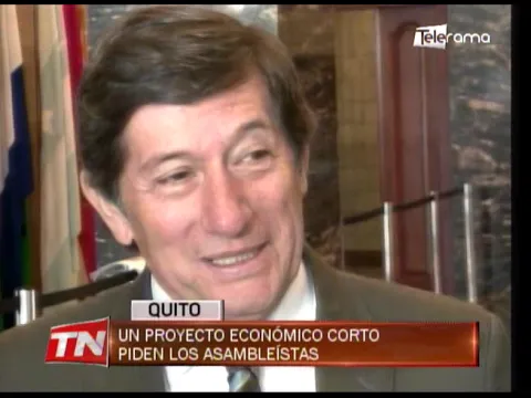 Un proyecto económico corto piden los asambleístas