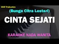 (Karaoke) Bunga Citra Lestari - Cinta Sejati "Ost Habibie & Ainun"