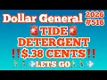 2026 Dollar General Couponing TIDE DETERGENT 38 CENTS LET S GO MUST WATCH