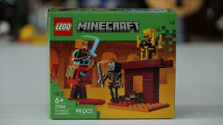 LEGO Minecraft 21266 The Nether Lava Battle - LEGO Speed Build Review
